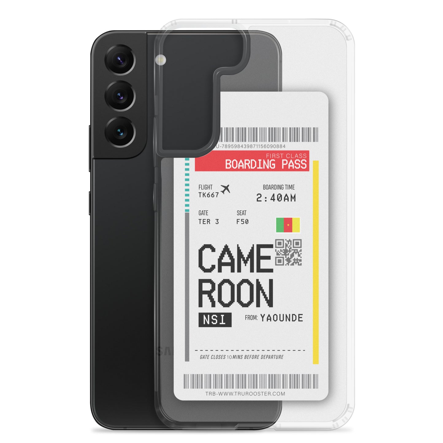 Cameroon Transit Boarding Pass Samsung Case