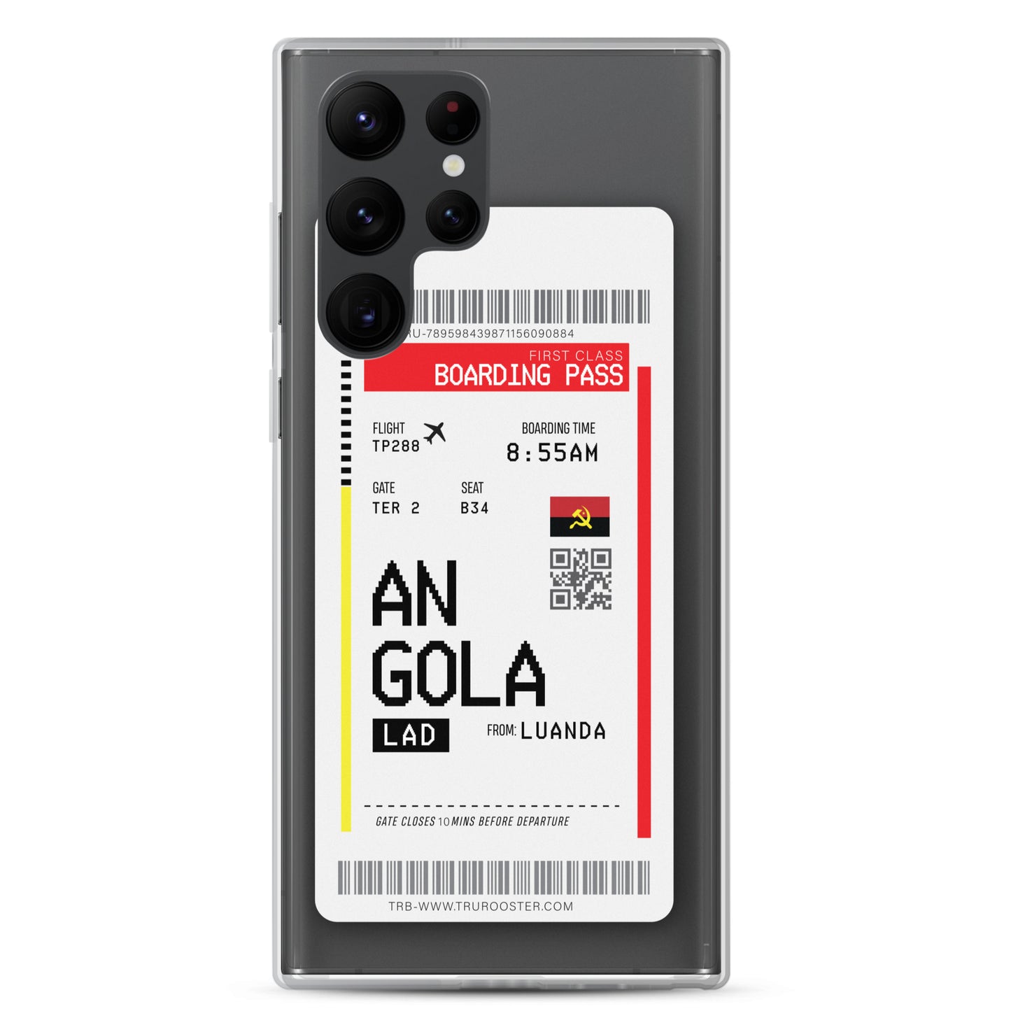 Angola Transit Boarding Pass Samsung Case
