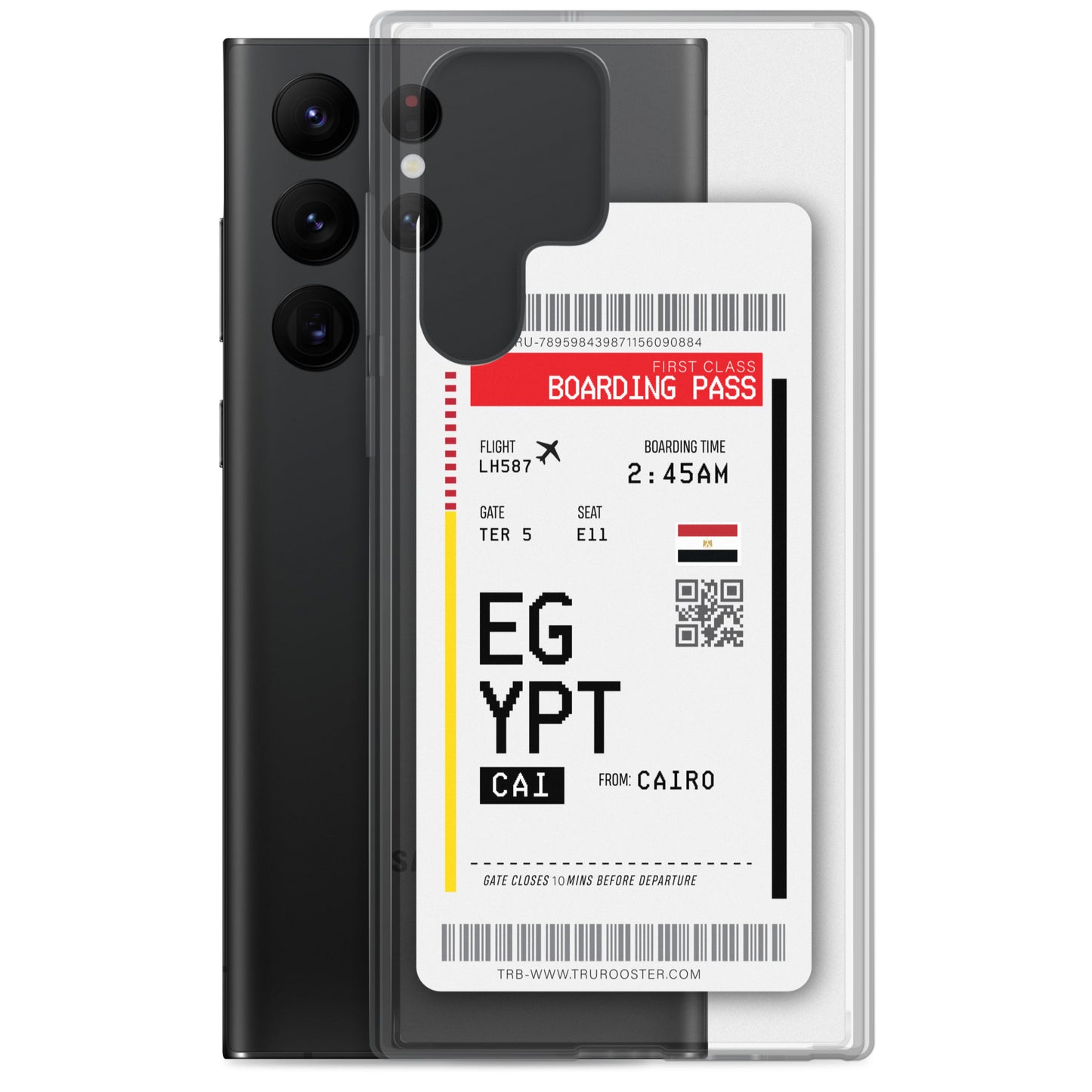 Egypt Transit Boarding Pass Samsung Case