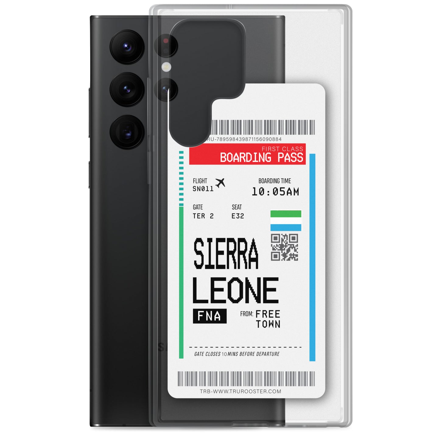 Sierra Leone Transit Boarding Pass Samsung Case