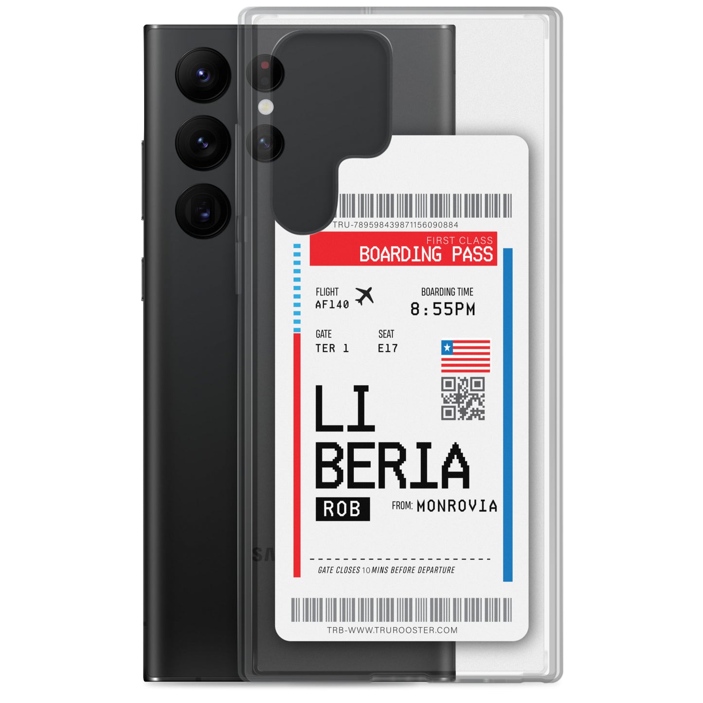 Liberia Transit Boarding Pass Samsung Case