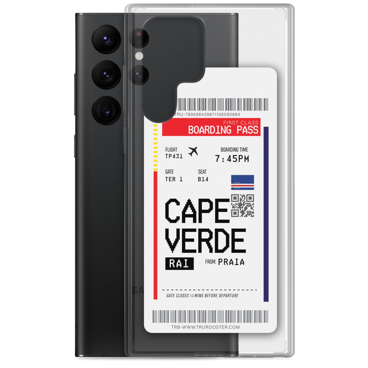 Cape Verde Transit Boarding Pass Samsung Case