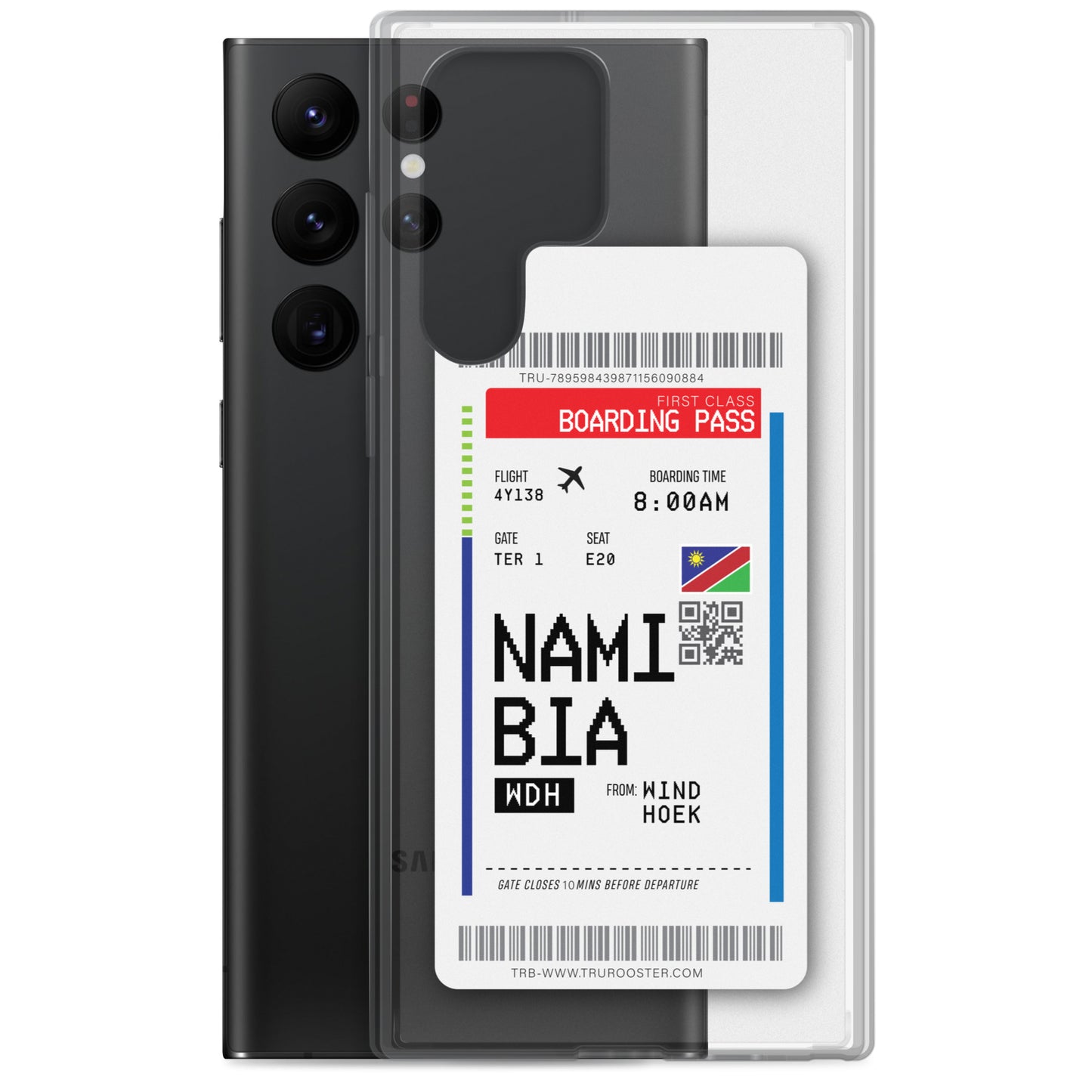 Namibia Transit Boarding pass Samsung Case
