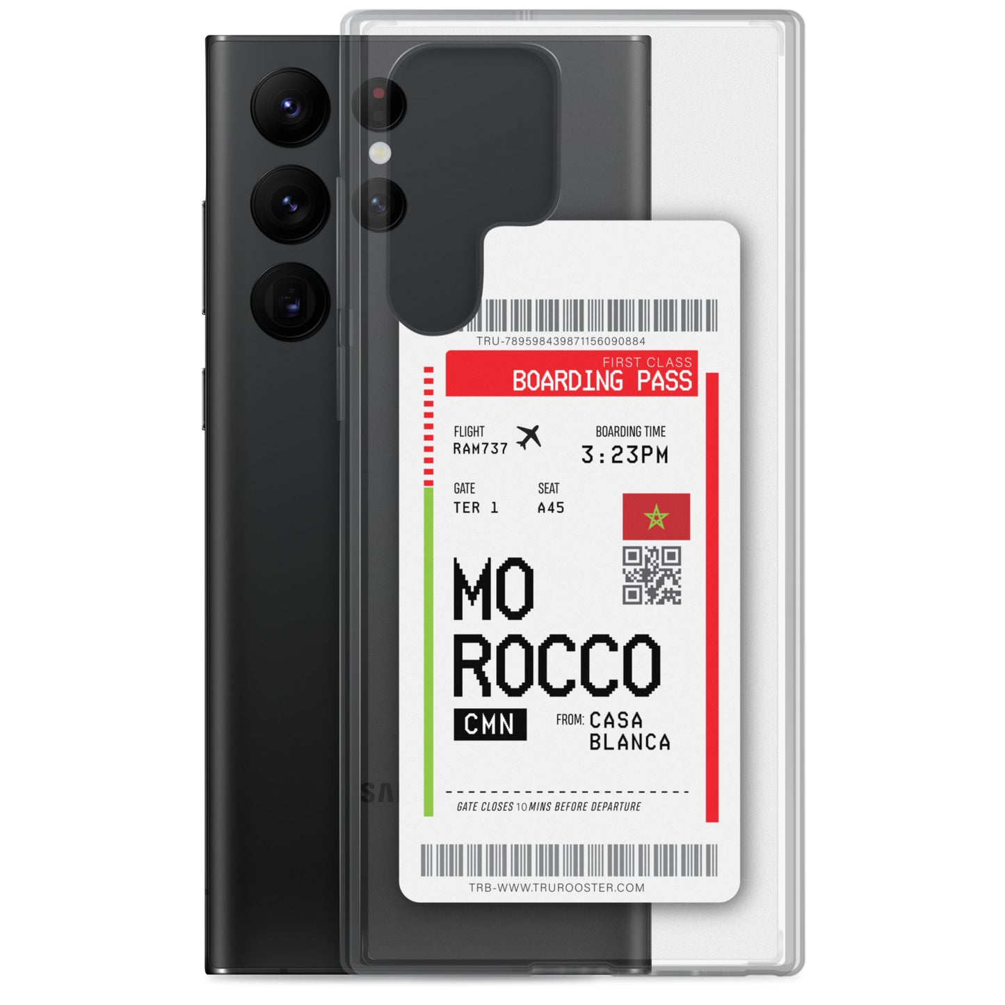 Morocco Transit Boarding pass Samsung Case