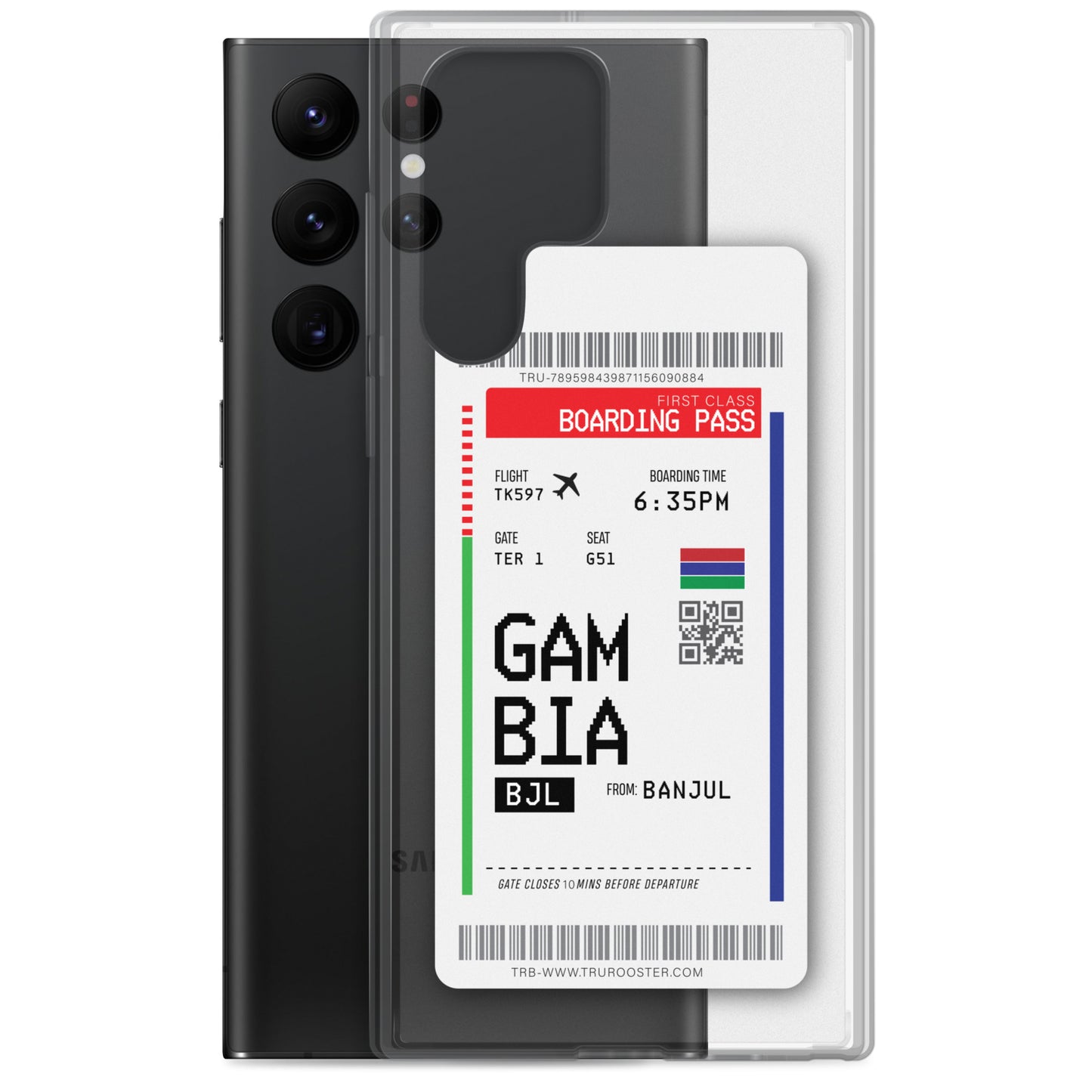 Gambia Transit Boarding pass Samsung Case