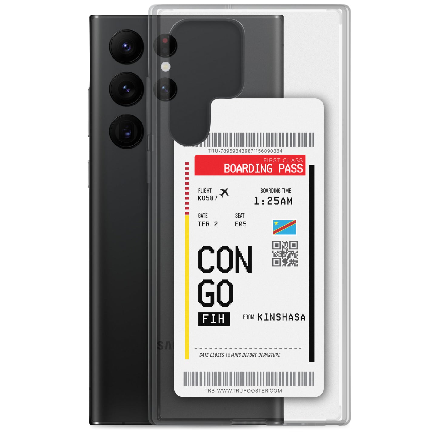 Democratic Republic Of Congo Transit Boarding pass Samsung Case