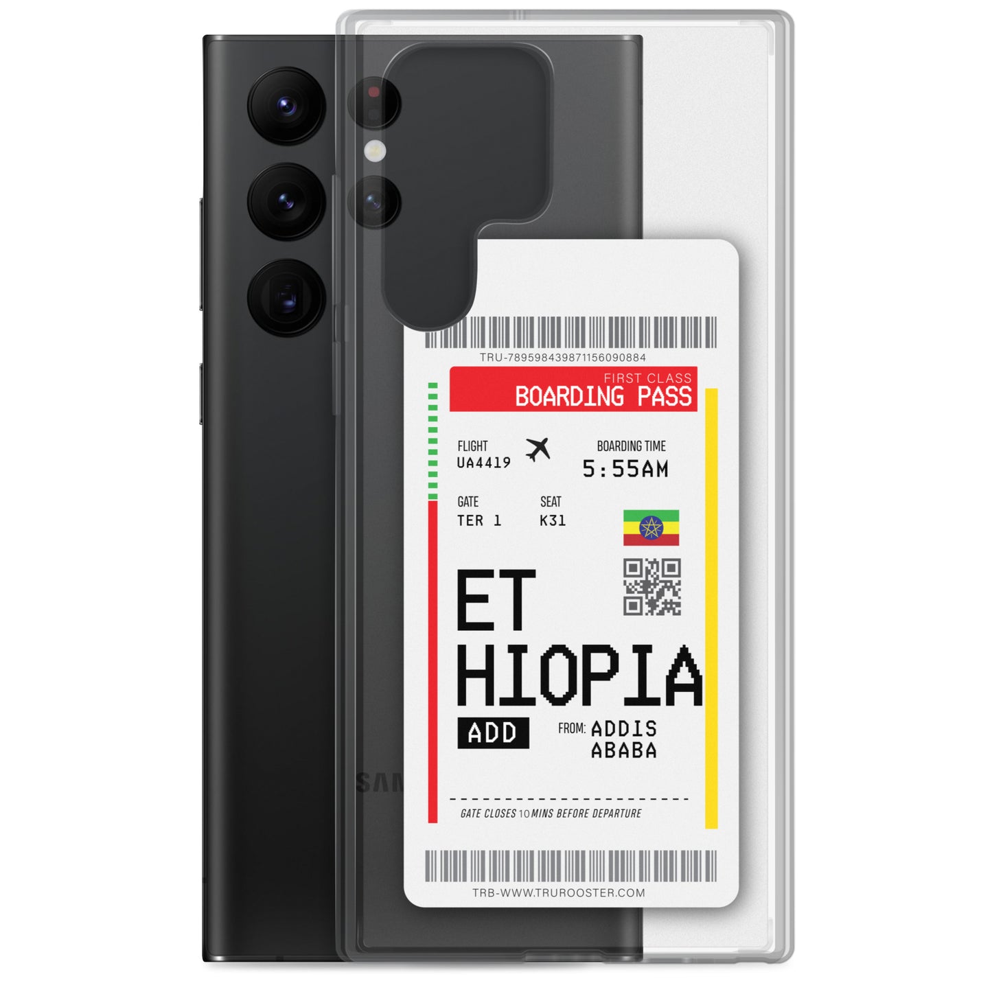 Ethiopia Transit Boarding pass Samsung Case