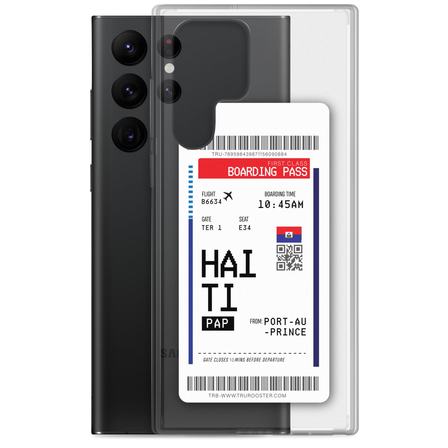 Haiti Transit Boarding Pass Samsung Case