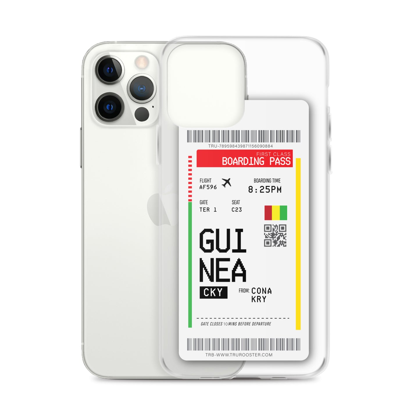 Guinea Transit Boarding pass iPhone Case