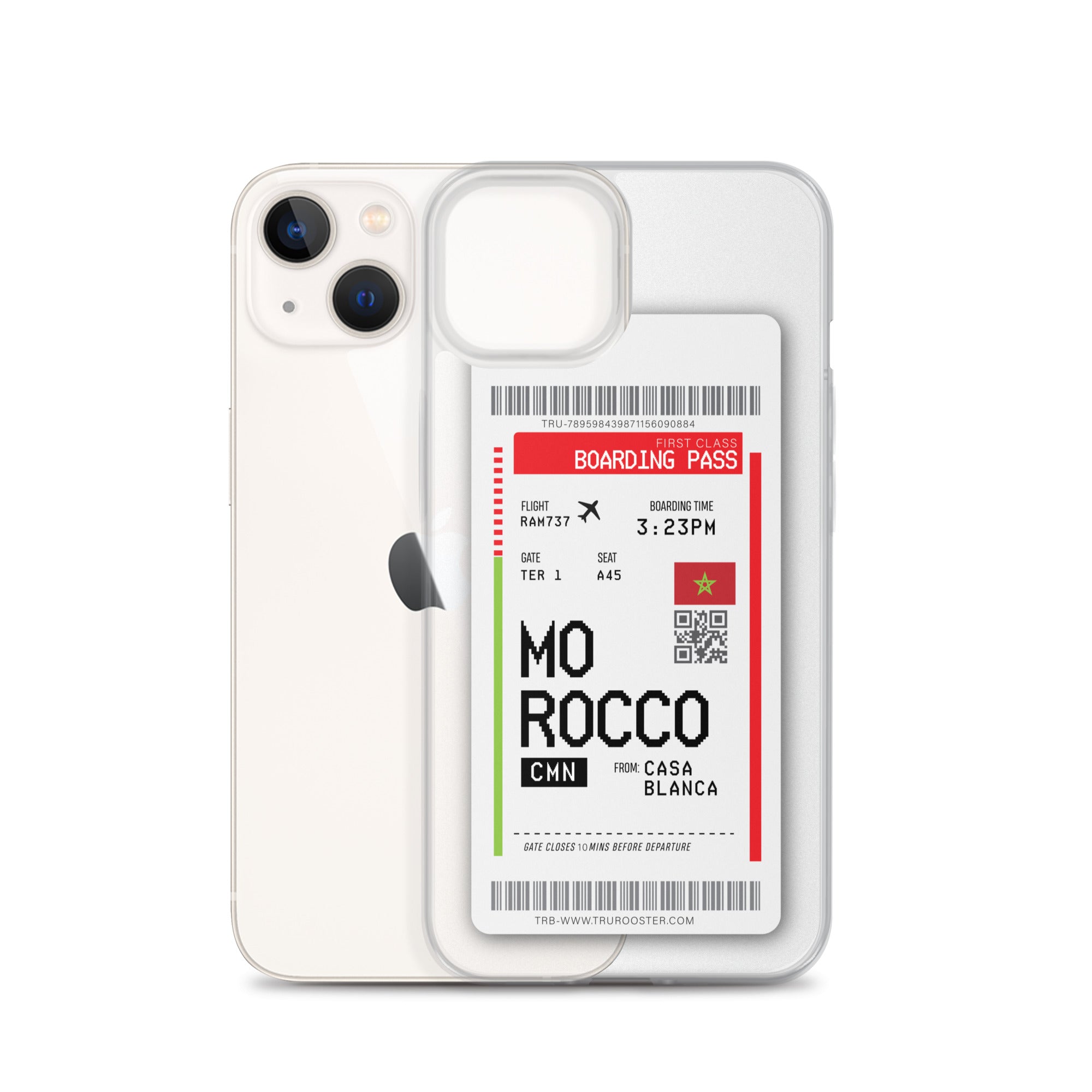 Morocco Transit Boarding pass iPhone Case Trurooster