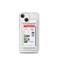 Gambia Transit Boarding pass iPhone Case