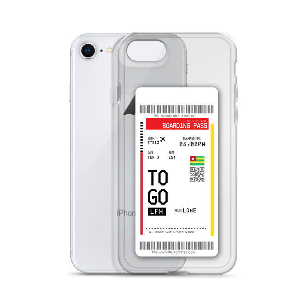 Togo Transit Boarding Pass iPhone Case