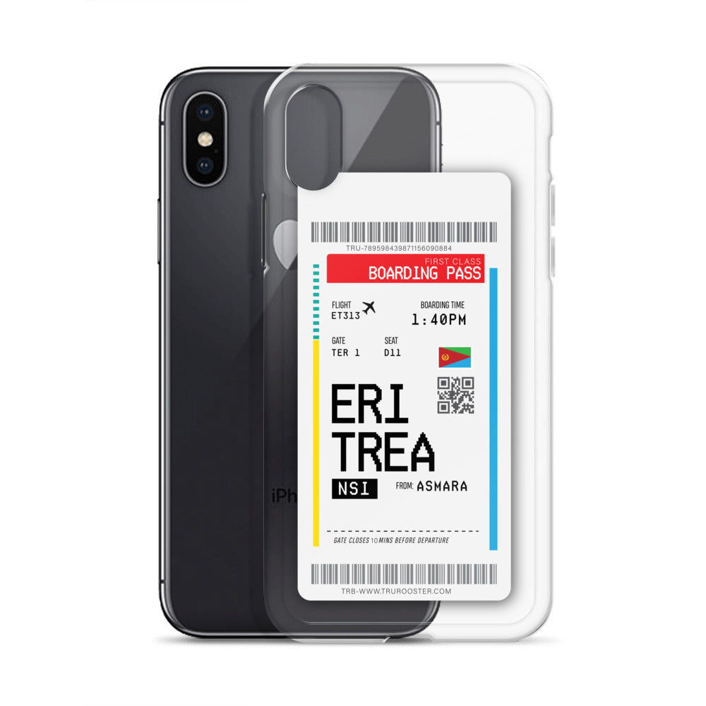 Eritrea Transit Boarding Pass iPhone Case