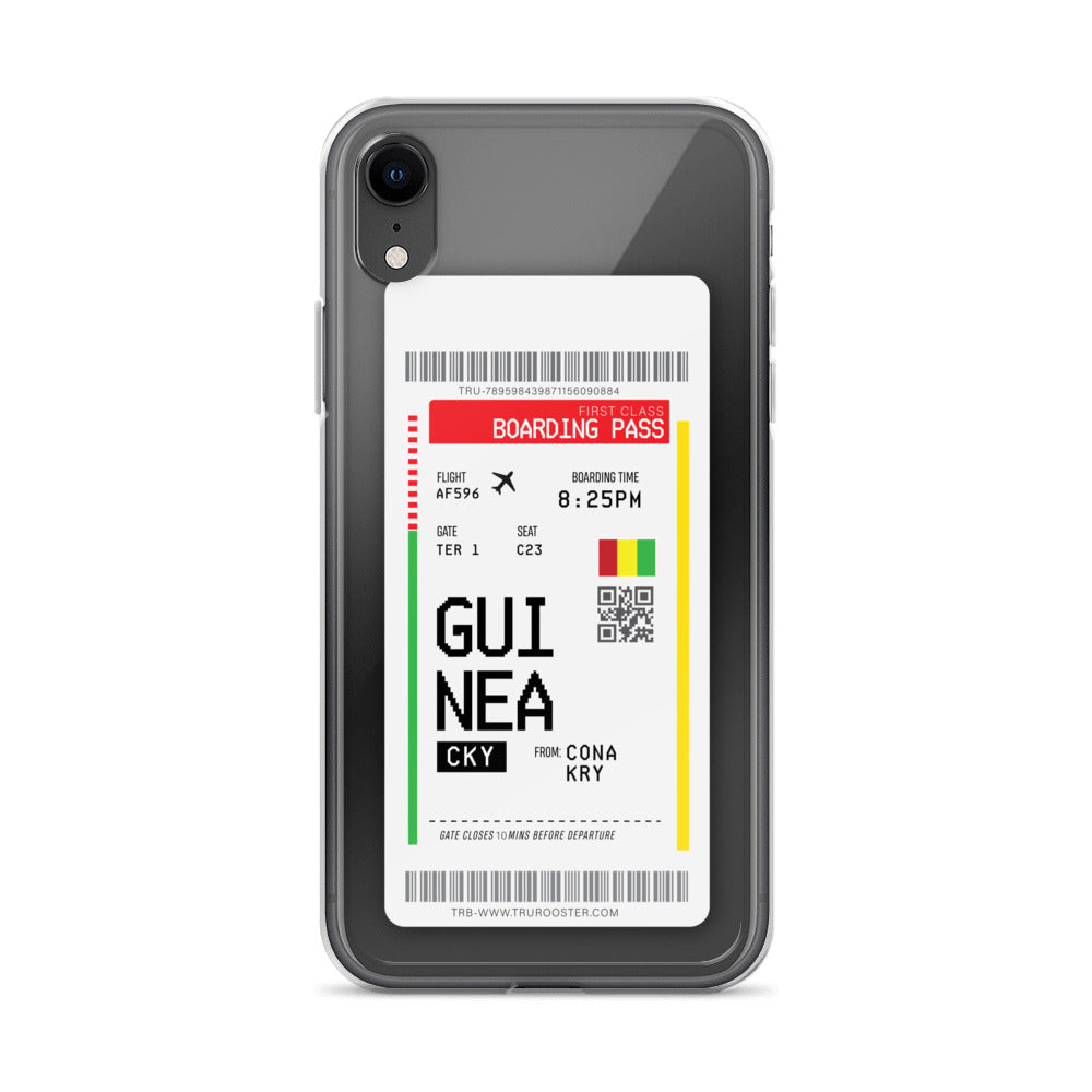 Guinea Transit Boarding pass iPhone Case