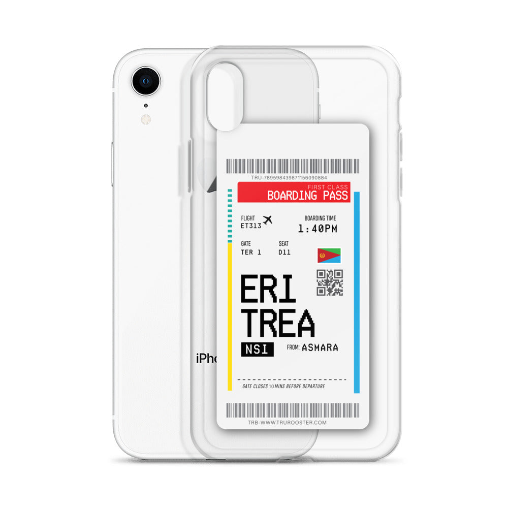 Eritrea Transit Boarding Pass iPhone Case