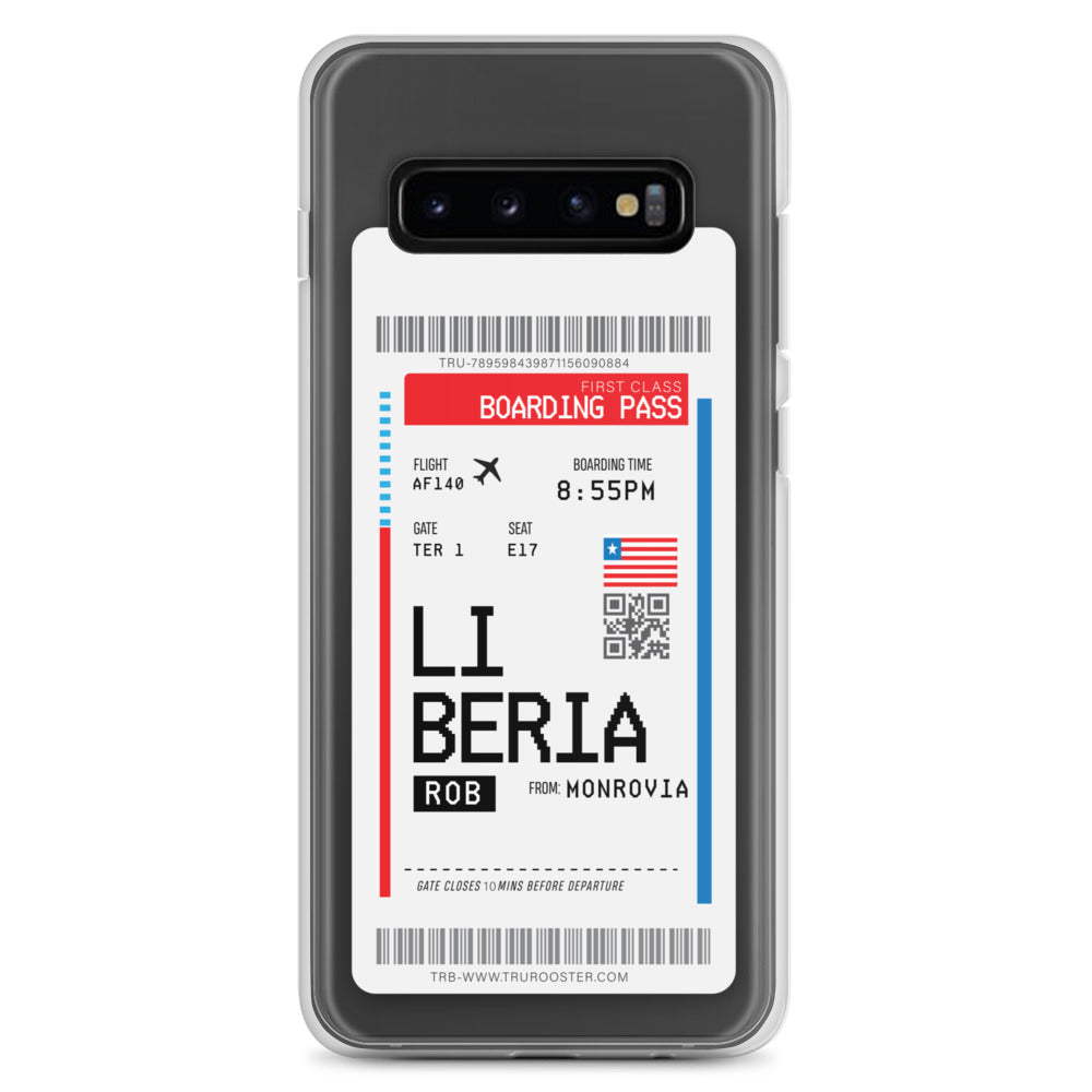 Liberia Transit Boarding Pass Samsung Case