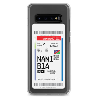 Namibia Transit Boarding pass Samsung Case
