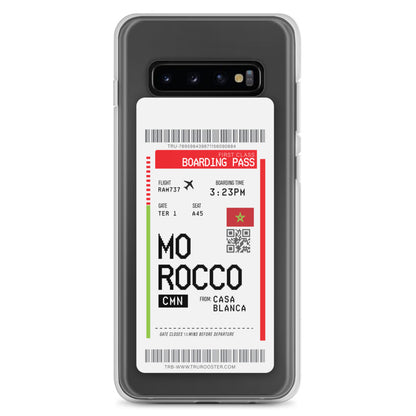 Morocco Transit Boarding pass Samsung Case