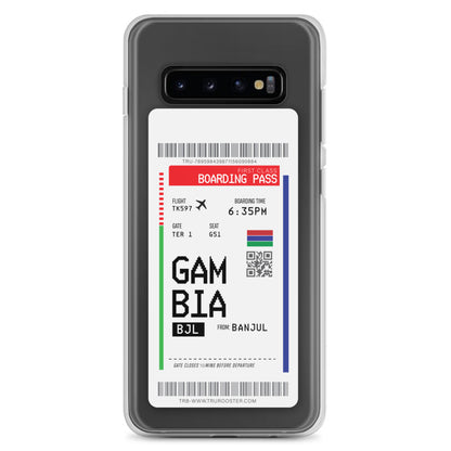 Gambia Transit Boarding pass Samsung Case
