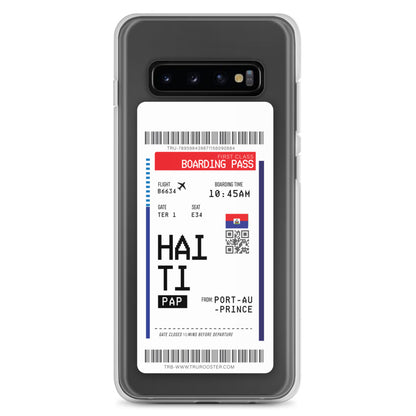 Haiti Transit Boarding Pass Samsung Case