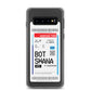 Botswana Transit Boarding Pass Samsung Case