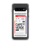 Cape Verde Transit Boarding Pass Samsung Case