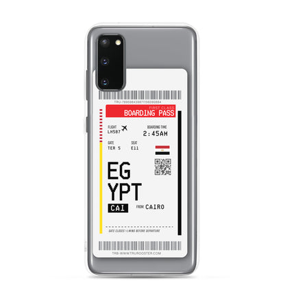 Egypt Transit Boarding Pass Samsung Case