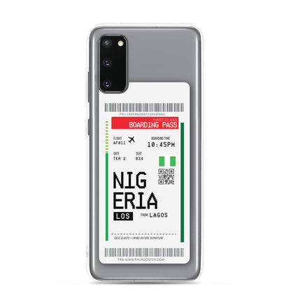 Nigeria Transit Boarding Pass Samsung Case