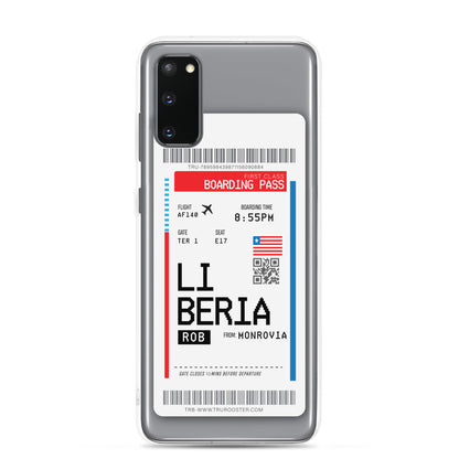Liberia Transit Boarding Pass Samsung Case
