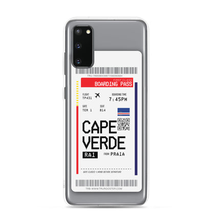 Cape Verde Transit Boarding Pass Samsung Case