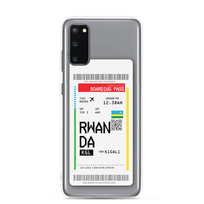 Rwanda Transit Boarding pass Samsung Case