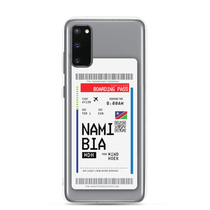 Namibia Transit Boarding pass Samsung Case