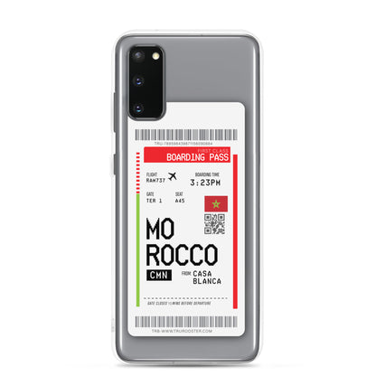 Morocco Transit Boarding pass Samsung Case