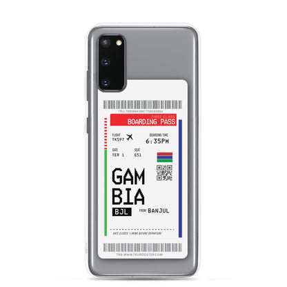 Gambia Transit Boarding pass Samsung Case