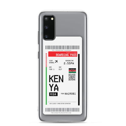 Kenya Transit Boarding pass Samsung Case