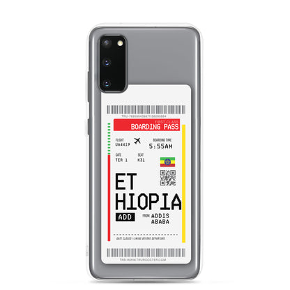 Ethiopia Transit Boarding pass Samsung Case