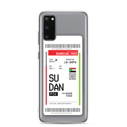 Sudan Transit Boarding Pass Samsung Case