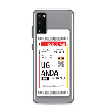 Uganda Transit Boarding Pass Samsung Case