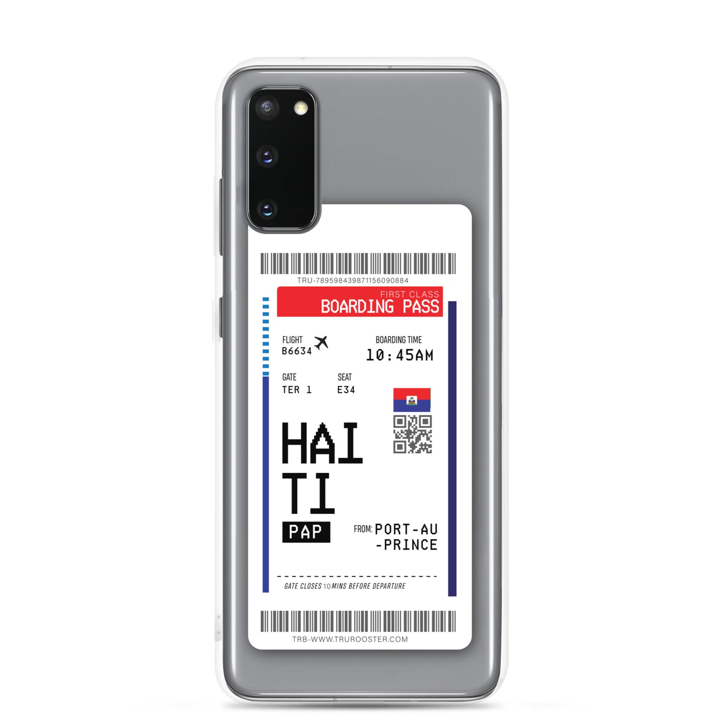 Haiti Transit Boarding Pass Samsung Case