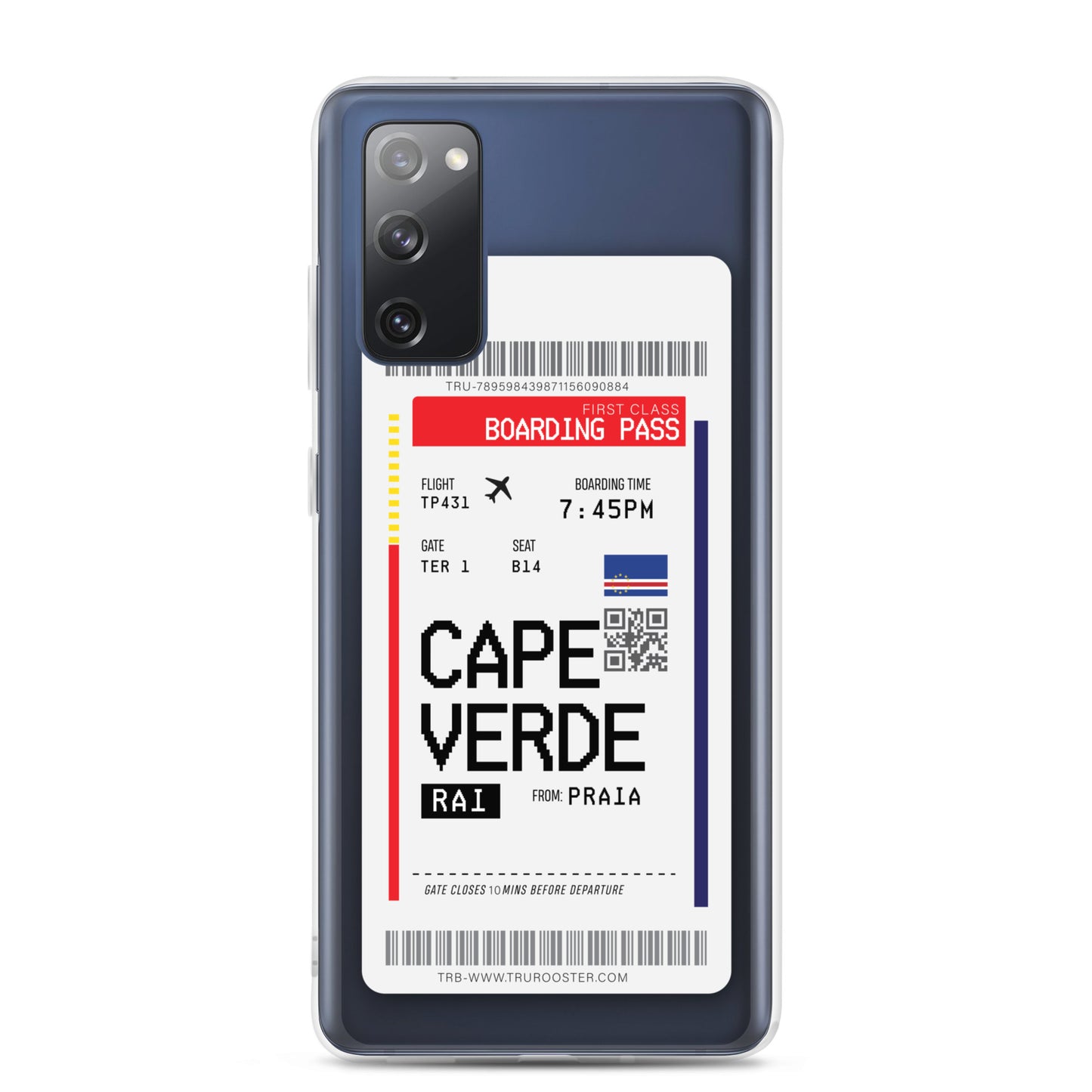 Cape Verde Transit Boarding Pass Samsung Case