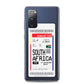 South Africa Transit Boarding pass Samsung Case