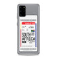 South Africa Transit Boarding pass Samsung Case