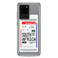 South Africa Transit Boarding pass Samsung Case