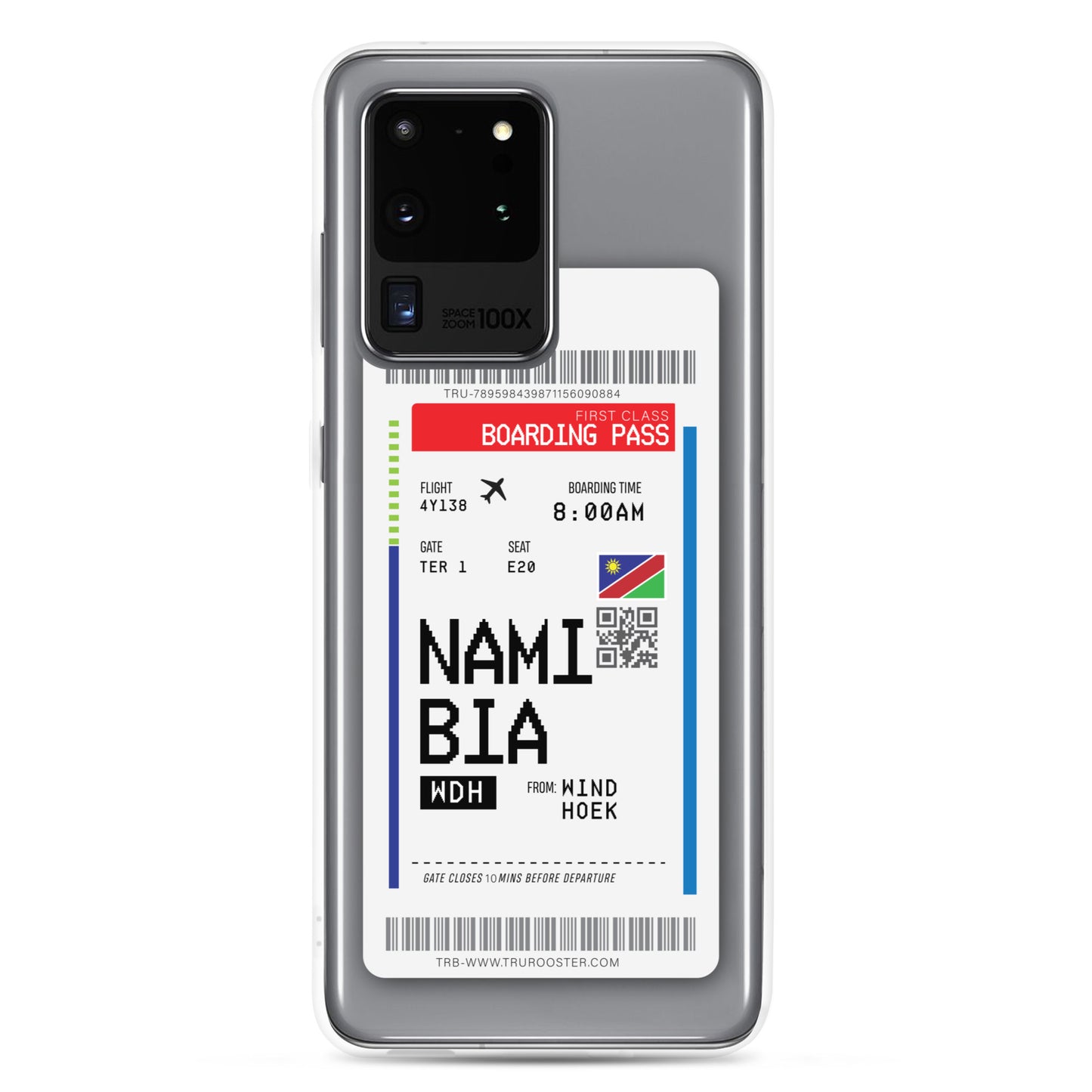 Namibia Transit Boarding pass Samsung Case