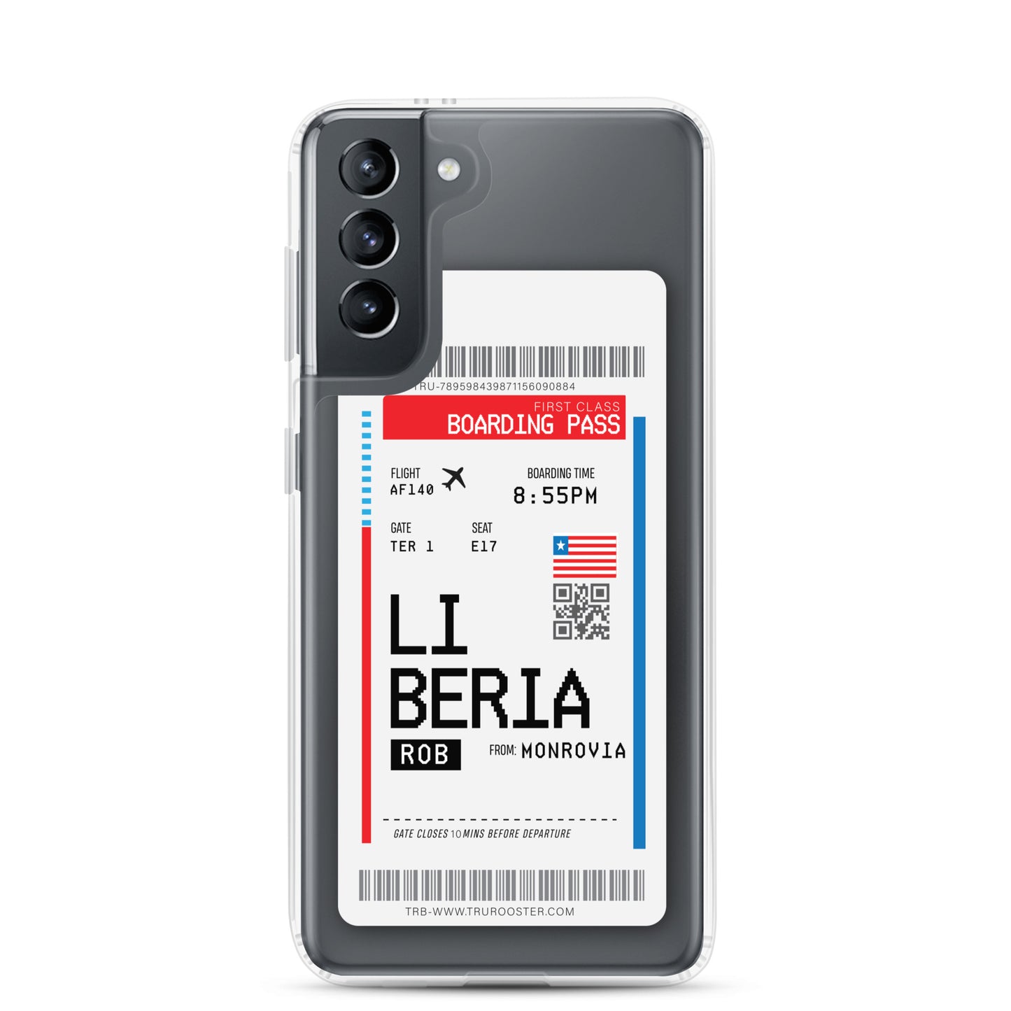 Liberia Transit Boarding Pass Samsung Case