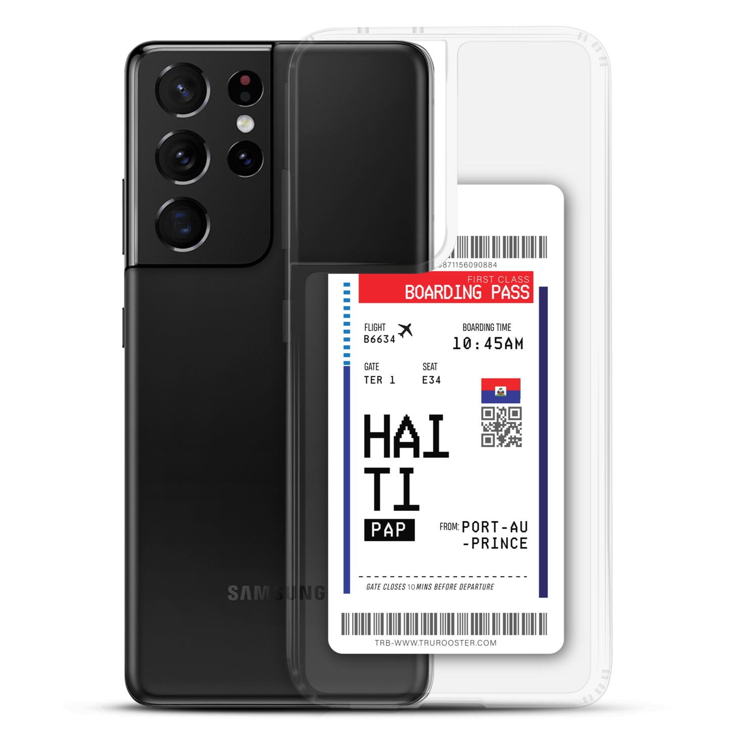 Haiti Transit Boarding Pass Samsung Case