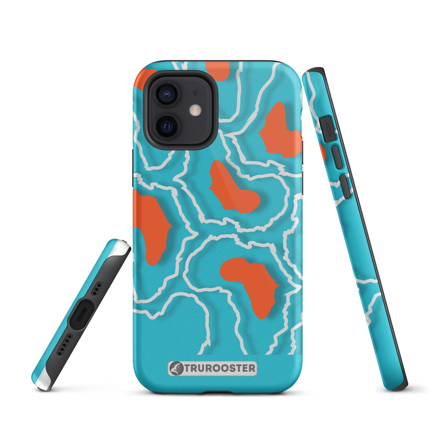 African Swirl Abstract Orange Protective Case for iPhone®