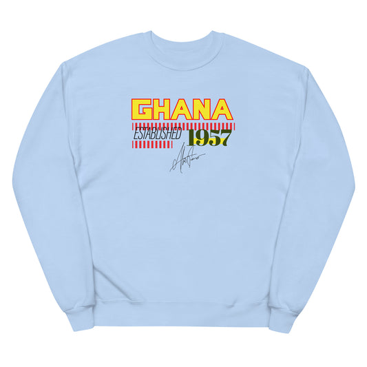 Ghana 1957 Graphic Unisex fleece sweatshirt