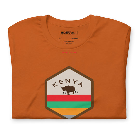 Kenya Rhino Badge Unisex t-shirt