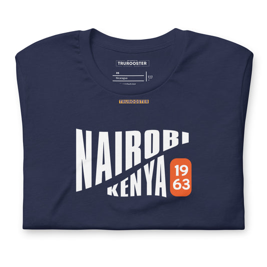Kenya Nairobi Sliced 1963 Unisex t-shirt